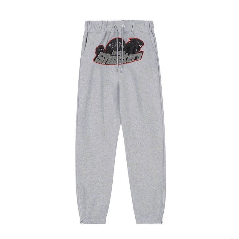 Trapstar Logo Hoodie and Sweatpants Set Gray - 24