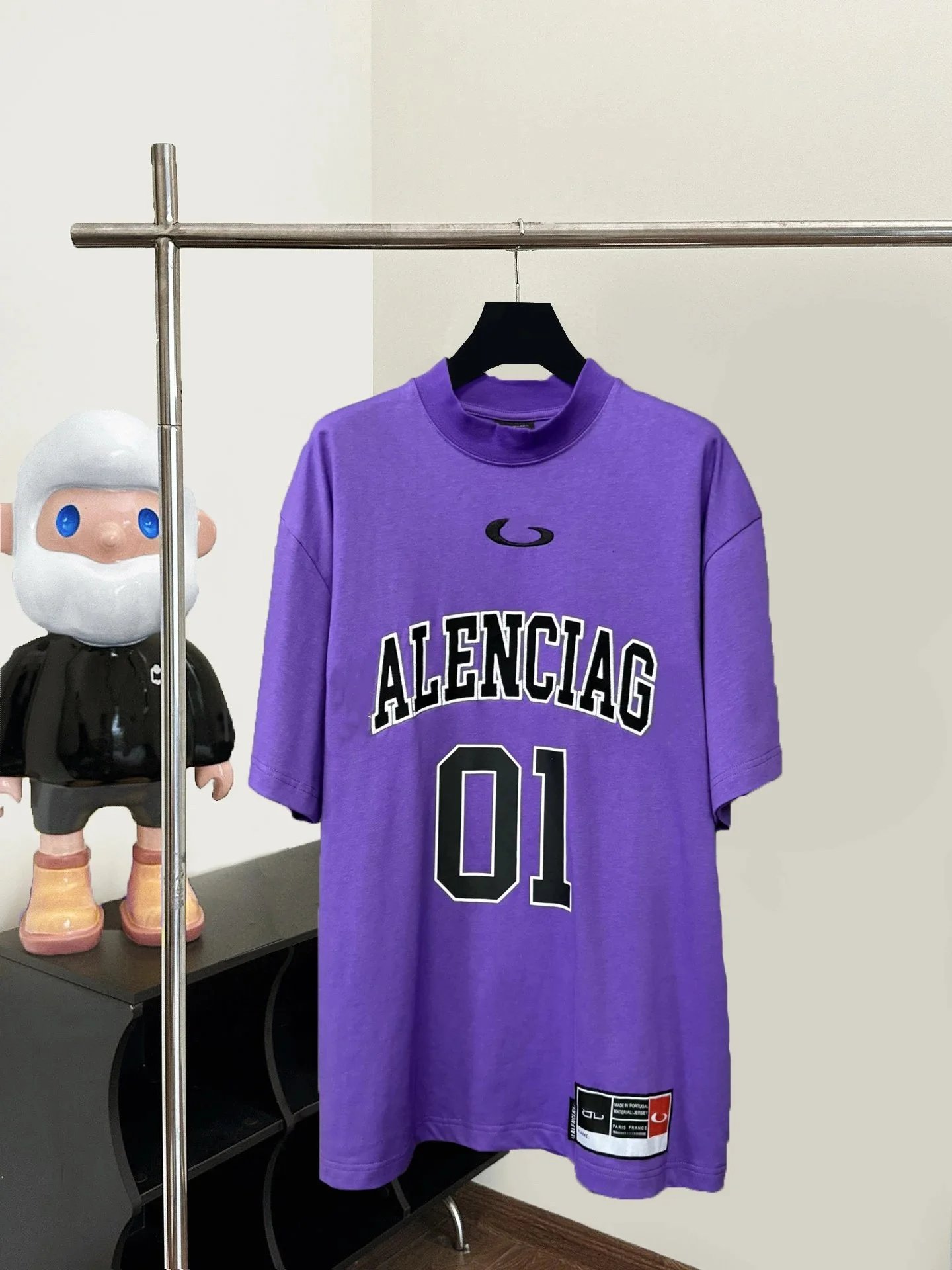 Balenciaga Alenciac 01 Black Oversized Jersey - 4