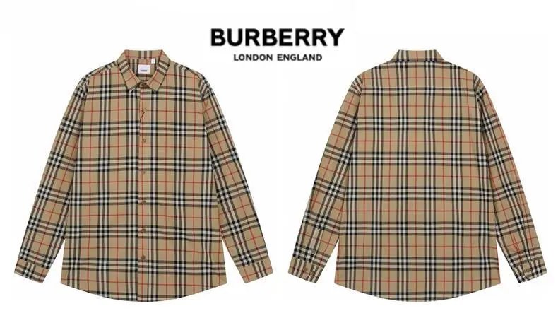 Burberry Classic Check Shirt Navy Red Gray - 14