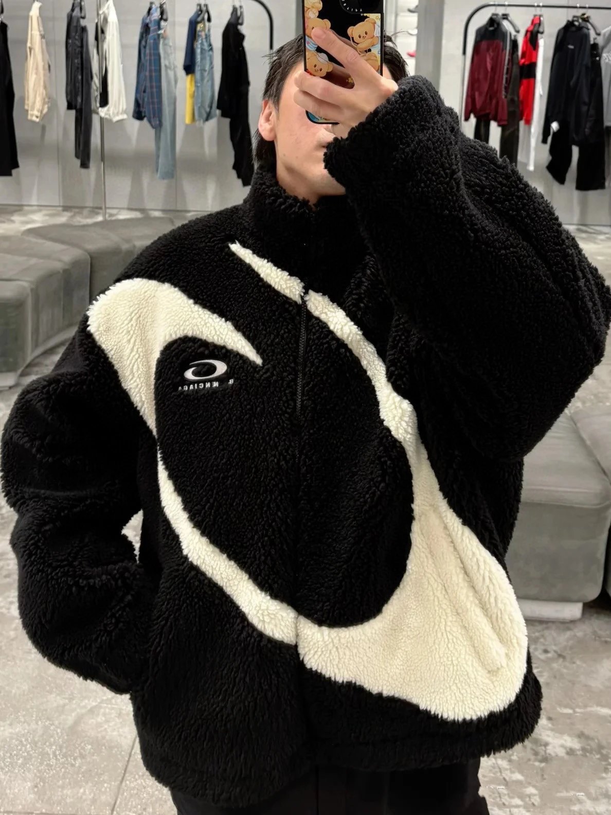 Balenciaga Oversized Lamb Wool Jacket photo 4