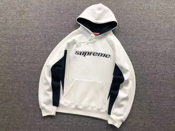 Supreme Box Logo Hoodie White/Navy - 1