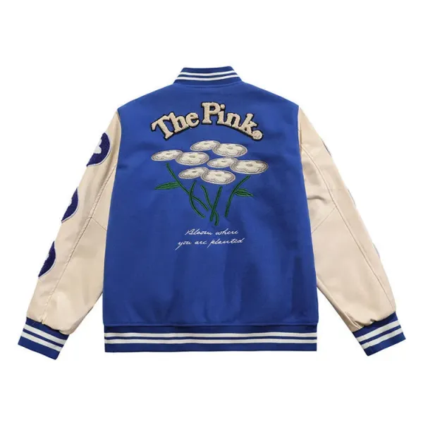 V&D Varsity Jacket Black and Beige Outerwear - 6