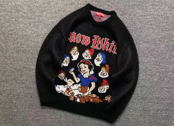 Supreme x Disney Snow White Knit Sweater Black - 1