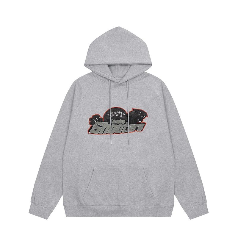 Trapstar Logo Hoodie and Sweatpants Set Gray - 23