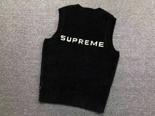 Supreme Knit Vest Black - 1