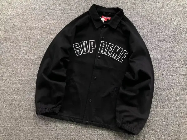 Supreme Arch Logo Coach Jacket Black - 1