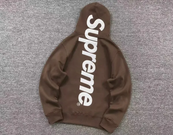 Supreme Box Logo Hoodie Brown - 1