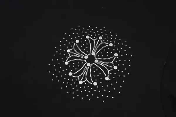 Chrome Hearts Triple Cross Spray Paint Black T-Shirt - 9