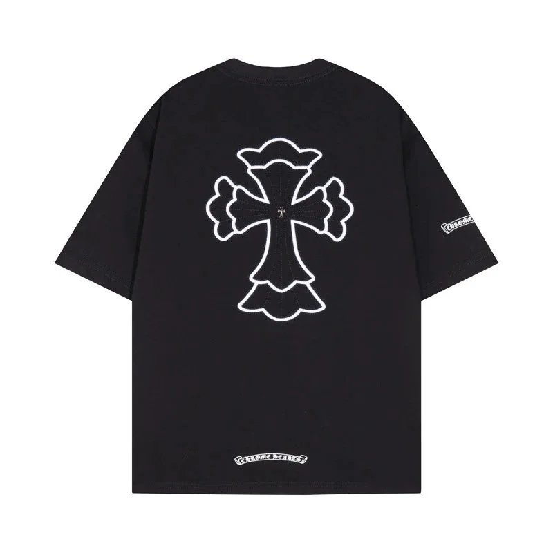 Chrome Hearts Orange Floral Crest T-Shirt - 6