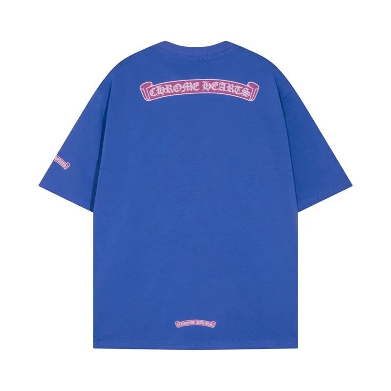 Chrome Hearts Orange Floral Crest T-Shirt - 5
