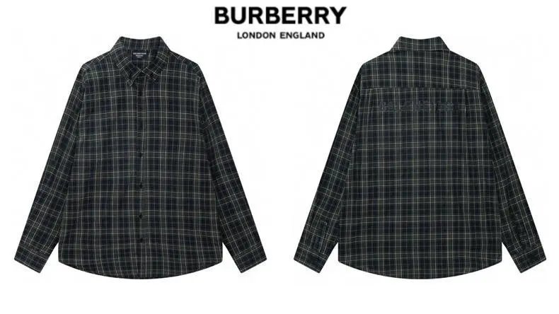 Burberry Classic Check Shirt Navy Red Gray - 24