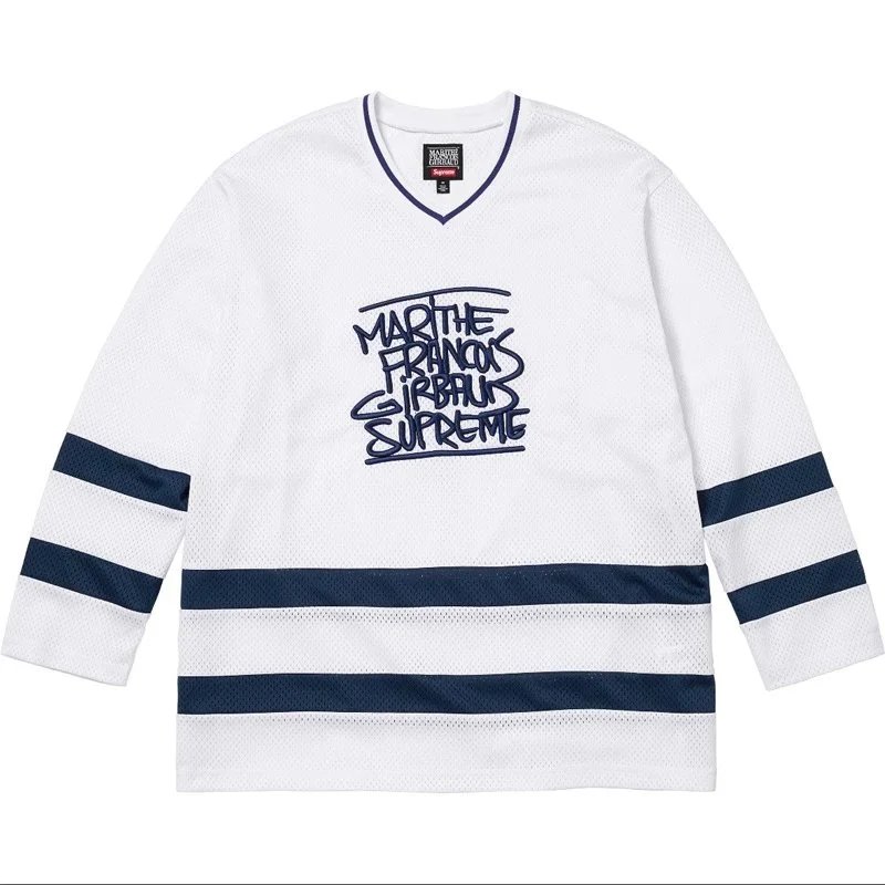 E591FG co branded ice hockey jersey white