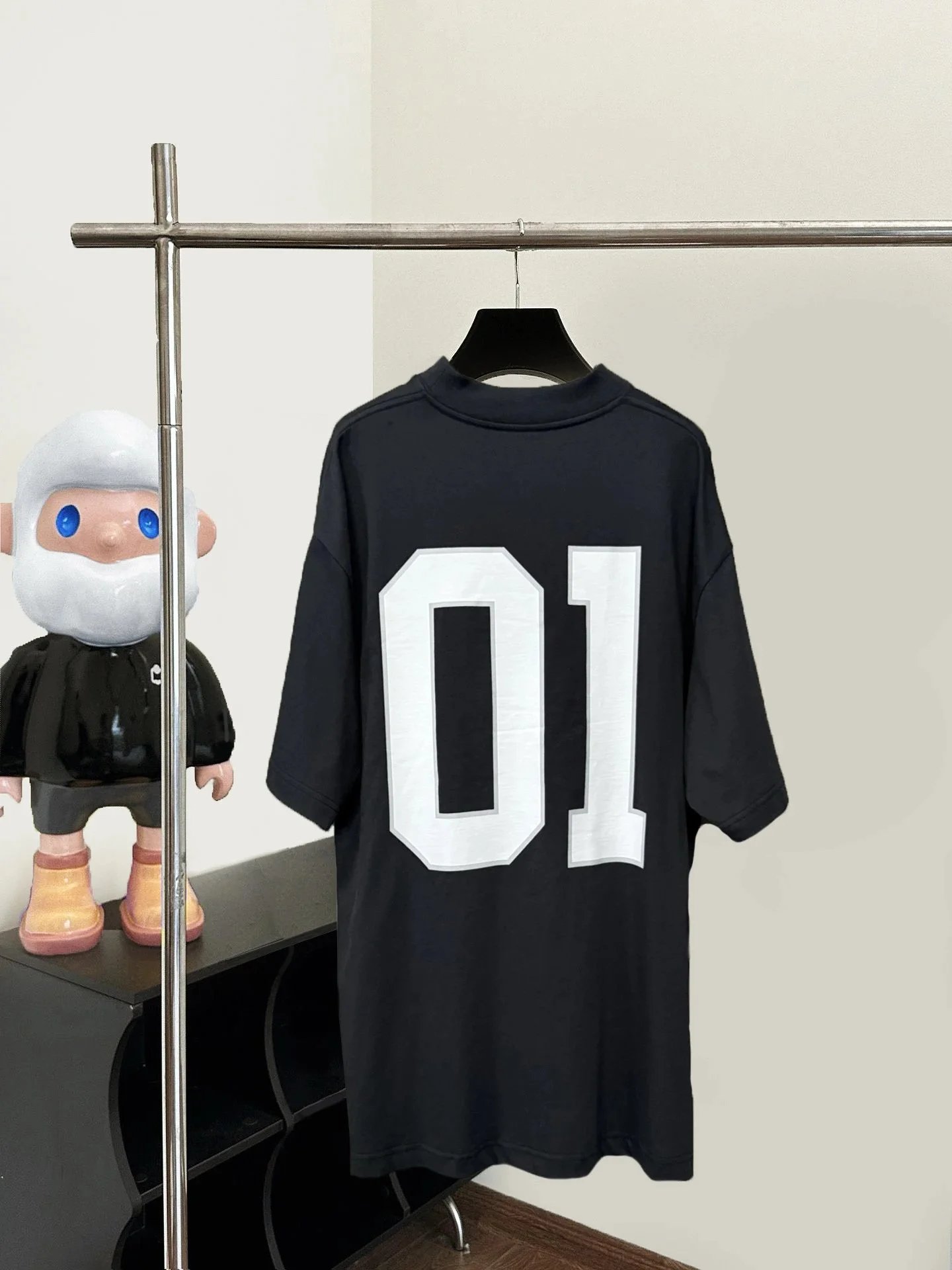 Balenciaga Alenciac 01 Black Oversized Jersey - 8