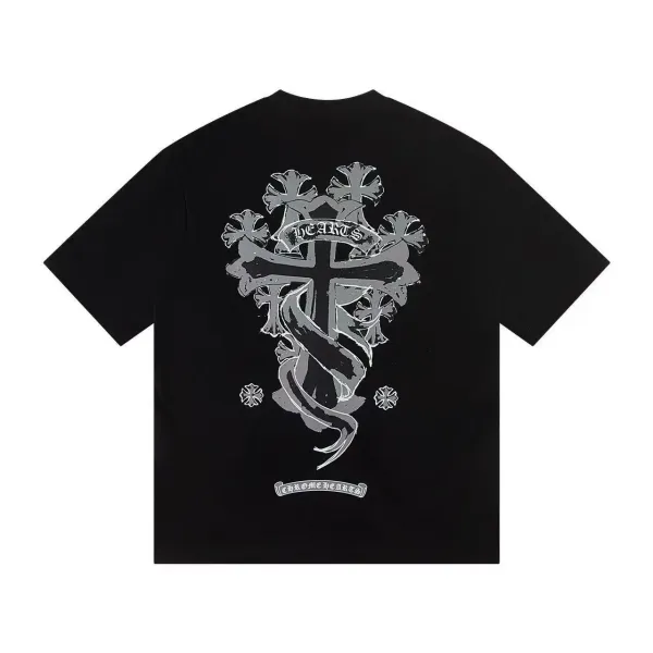 Chrome Hearts Cross & Serpent Black T-Shirt - 1