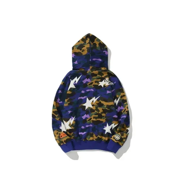 A Bathing Ape x Heron Preston Shark Camo Hoodie - 6