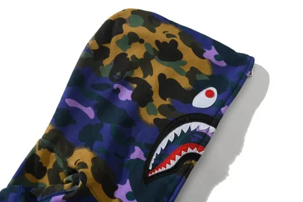 A Bathing Ape x Heron Preston Shark Camo Hoodie - 8