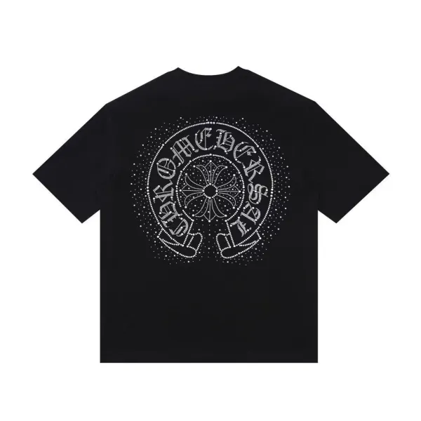 Chrome Hearts Triple Cross Spray Paint Black T-Shirt - 14