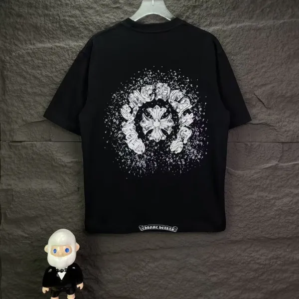 Chrome Hearts Spray Paint Logo Black T-Shirt - 1