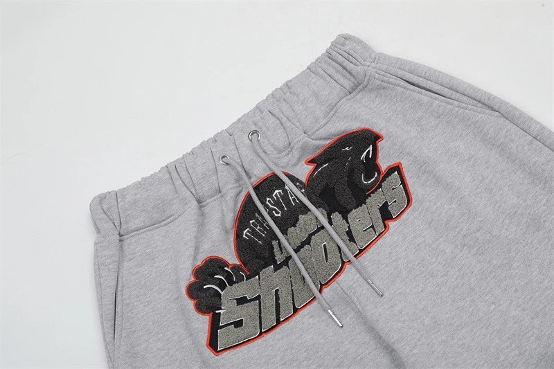 Trapstar Logo Hoodie and Sweatpants Set Gray - 21