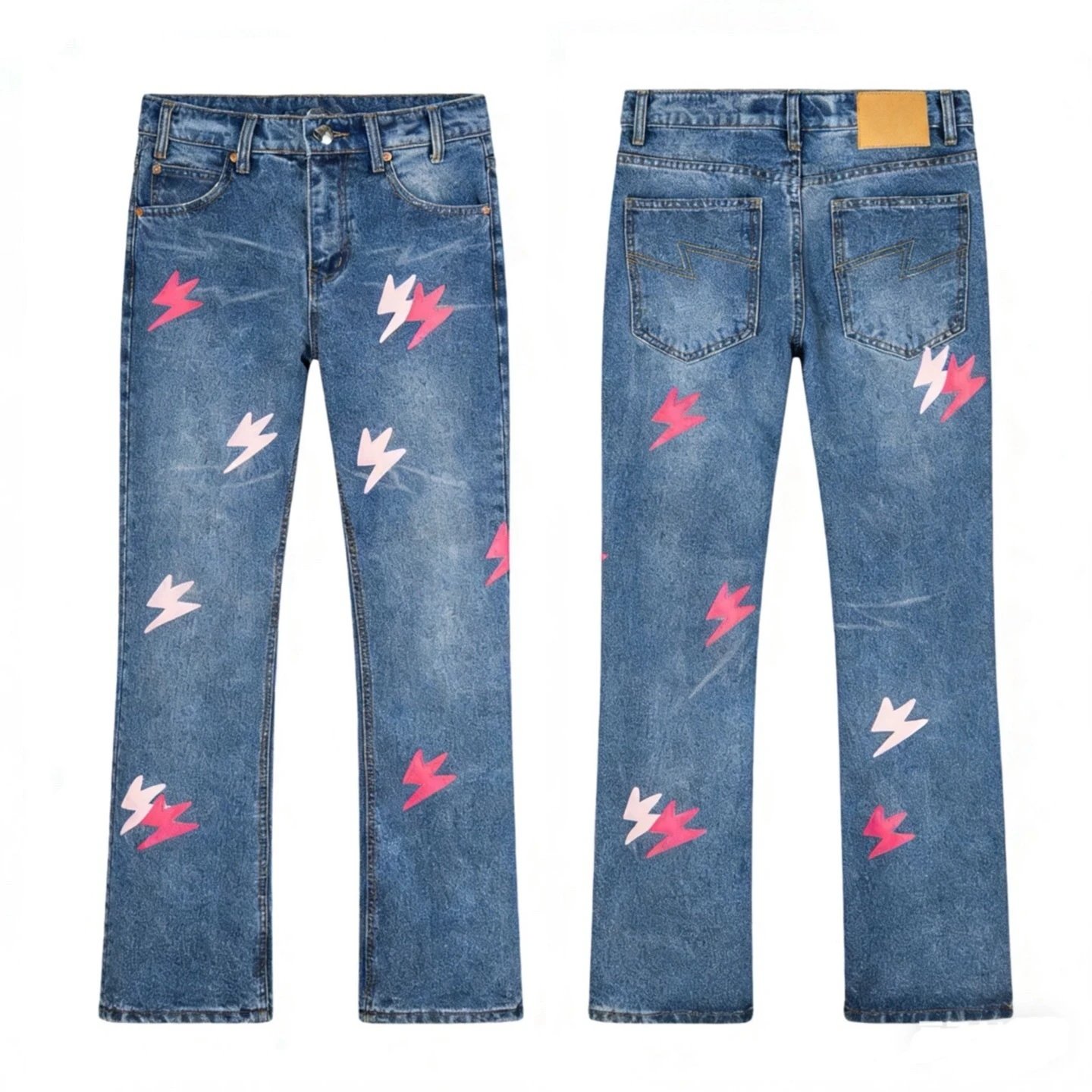 Embroidered jeans 608