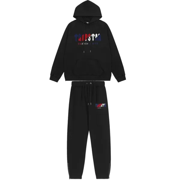 Trapstar Logo Hoodie and Sweatpants Set Gray - 37
