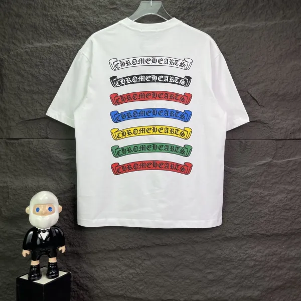 Chrome Hearts Multicolor Banner Logo T-Shirt - 1