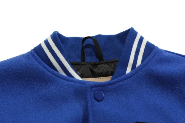 V&D Varsity Jacket Black and Beige Outerwear - 7