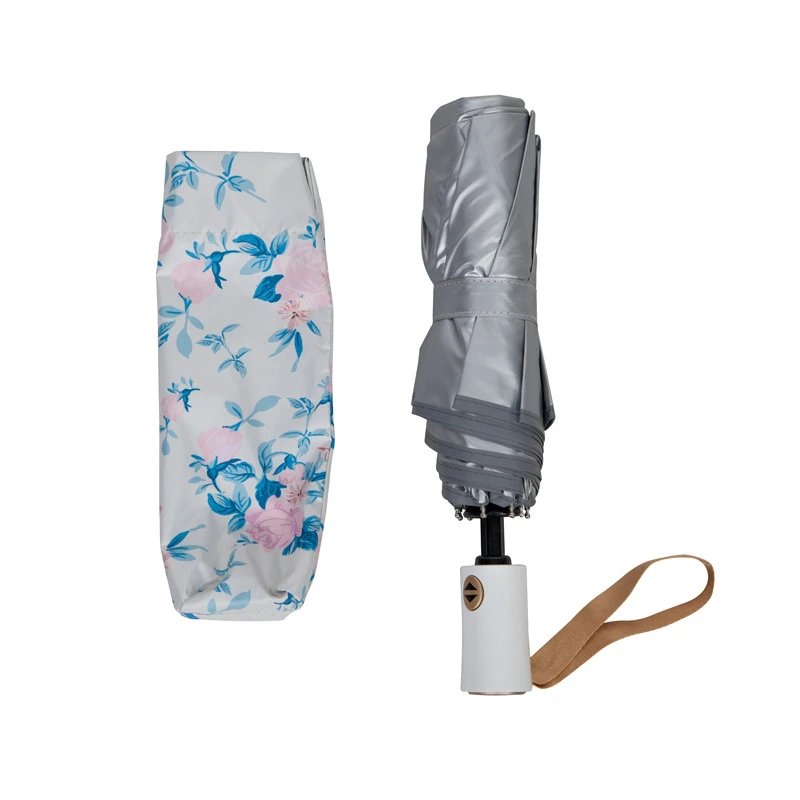 Oil Painting Print Blackout Folding Umbrella