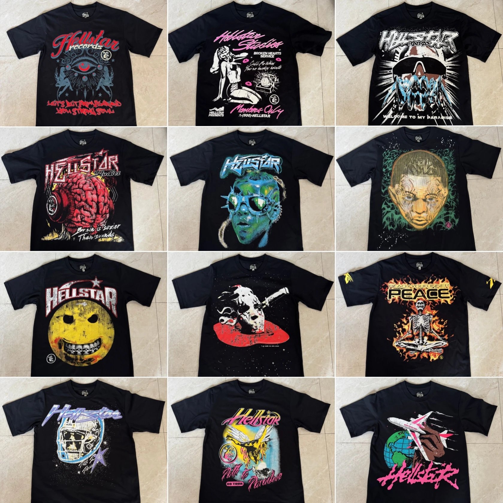 Hellstar Graphic Short Sleeve T-Shirt Collection