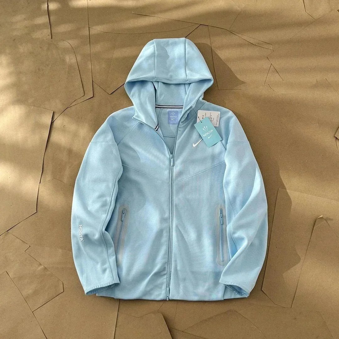 Nike Nodta Windrunner Hooded Jacket Light Blue Outerwear - 3