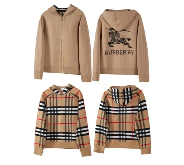 Burberry Hoodies & Sweatshirts Zip-Up Hooded Sweatshirt with Embroidered Equestrian Knight Motif product detail image 10