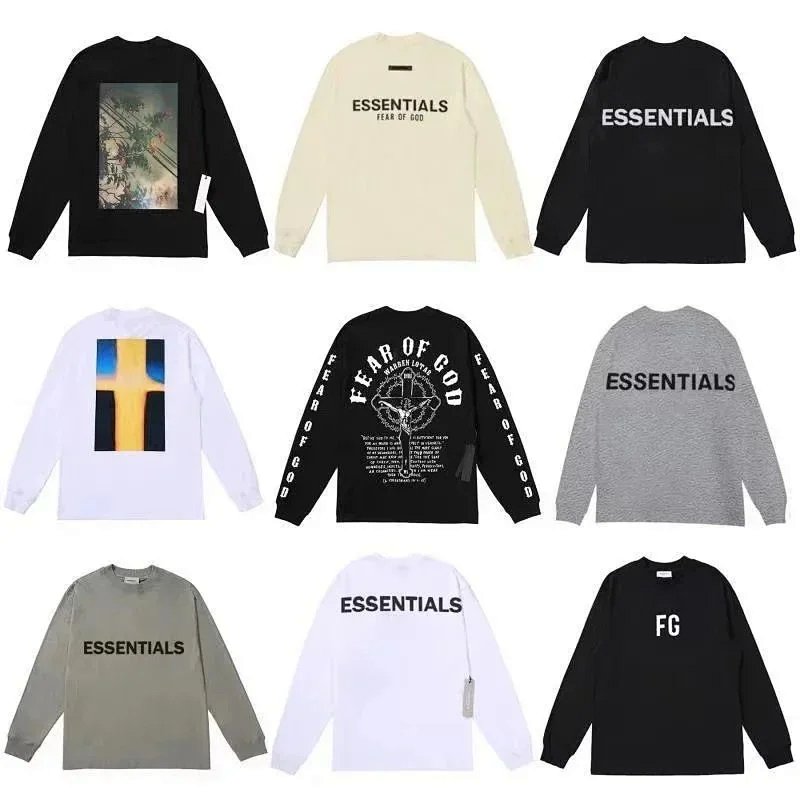 Fear of God Essentials Long Sleeve Tee Black T-Shirts product detail 2 in Litbuy spreadsheet finds