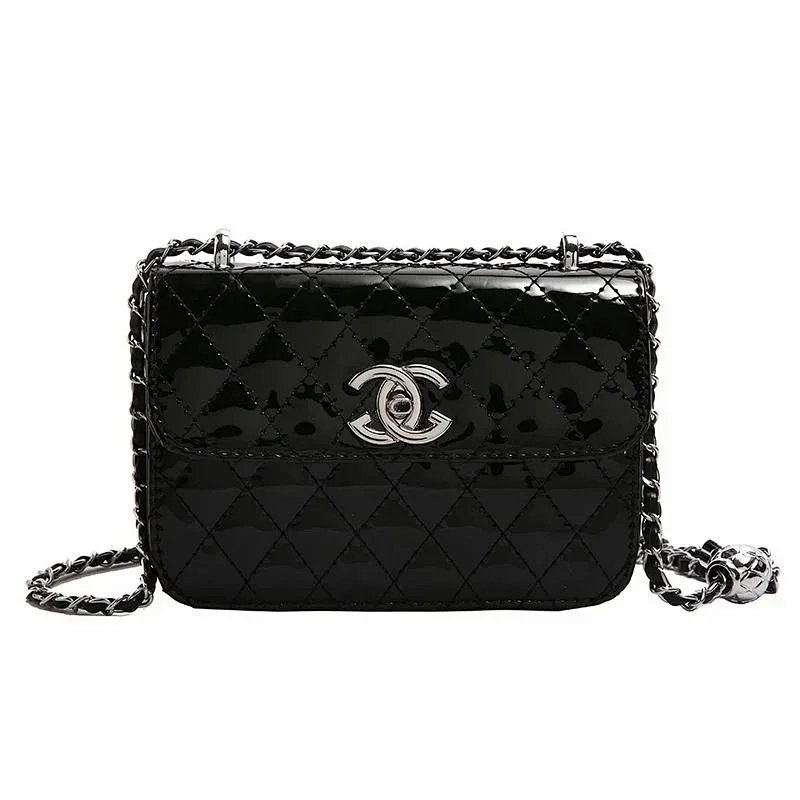 Chanel Mini Flap Bag Silver Metallic Quilted Chain Shoulder Bag Chain Bag product detail 4 in Litbuy spreadsheet finds