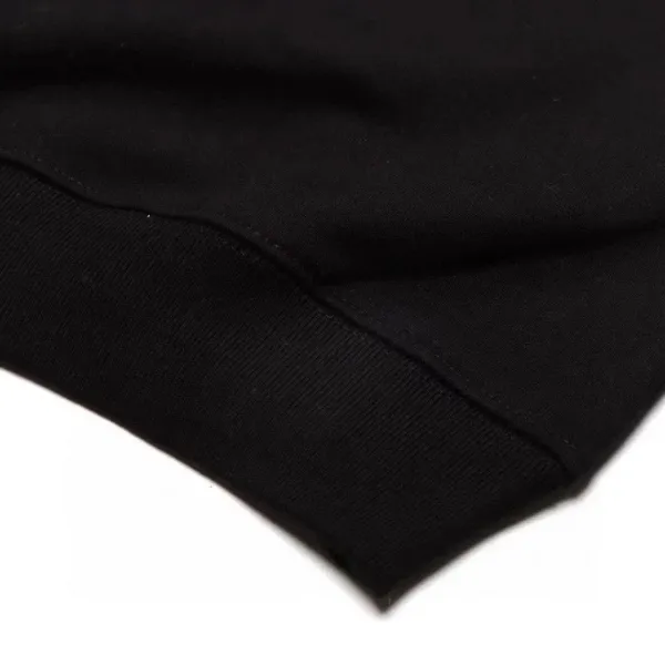 Balenciaga Logo Print Black Hoodie - 9