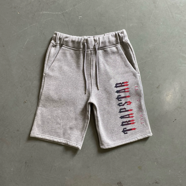 Orange Gradient Shorts Gray