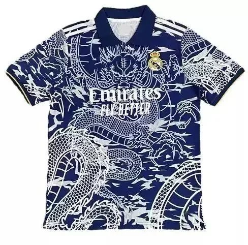 皇马中国龙青蓝色