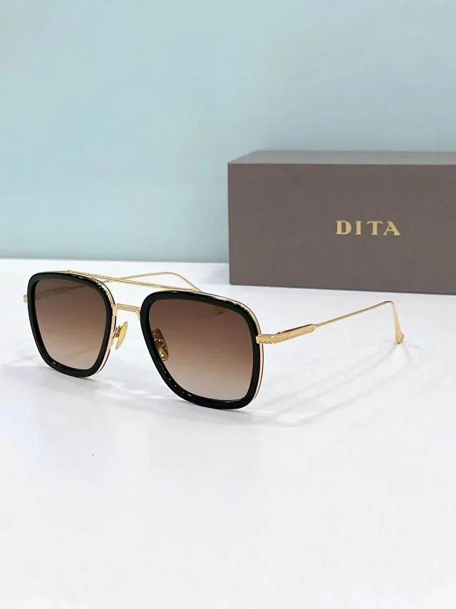 DITA Eyewear Square Metal-Frame Sunglasses product detail image 4
