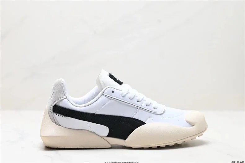 Puma RS-X3 White Brown Suede Sneakers - 4