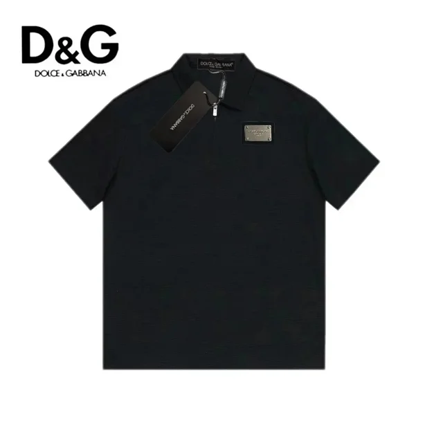 Dolce & Gabbana Shirts Short-Sleeve Zip Polo Shirt product detail image 2