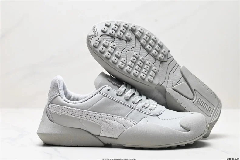 Puma RS-X3 White Brown Suede Sneakers - 8
