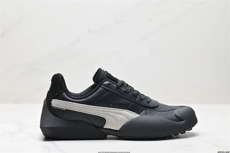 Puma RS-X3 White Brown Suede Sneakers - 10