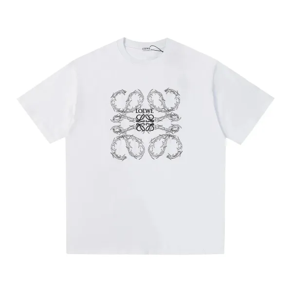 Loewe Thorn Motif Graphic T-Shirt White - 1