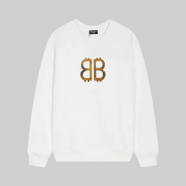 Balenciaga Logo Print Black Hoodie - 3