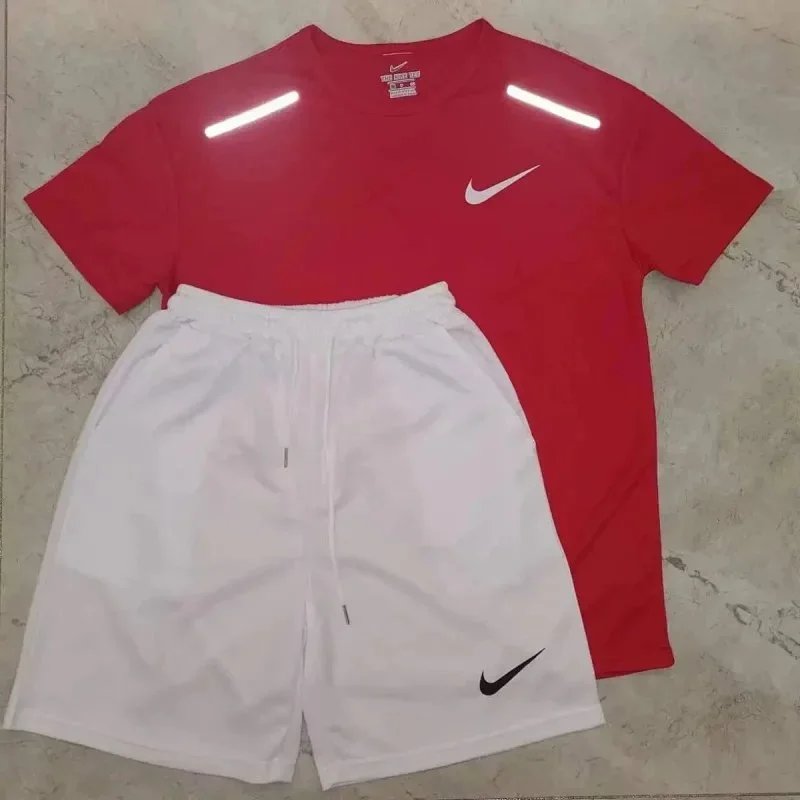 Nike Matching Sets Short-Sleeve Top and Shorts Set with Reflective Shoulder Details image 6