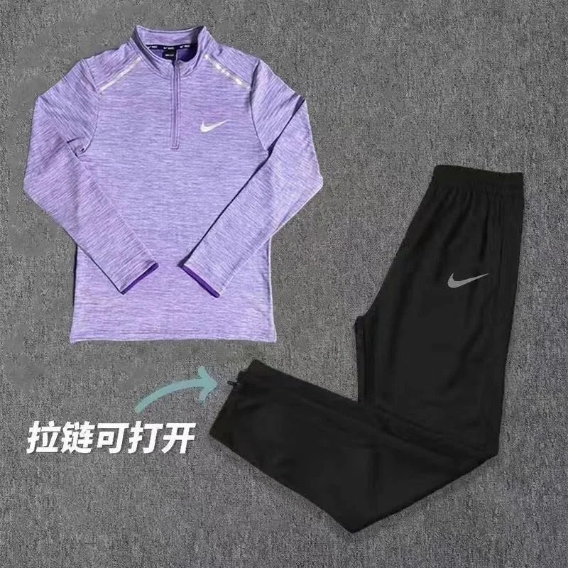 Nike Matching Sets Short-Sleeve Top and Shorts Set with Reflective Shoulder Details — 15