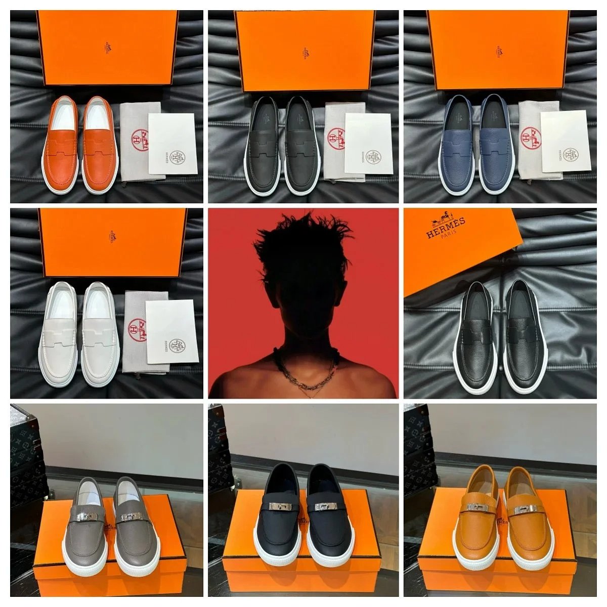 Hermès Oran Loafers Gris Tourterelle with Palladium Hardware Casual Shoes product detail 2 in Litbuy spreadsheet finds