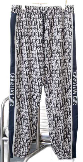 Christian Dior Black Embroidered Sweatpants - 9
