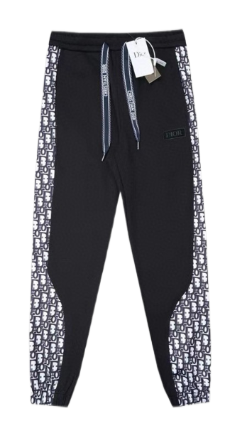 Christian Dior Black Embroidered Sweatpants - 5