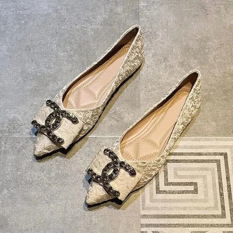 Chanel Beige Flats