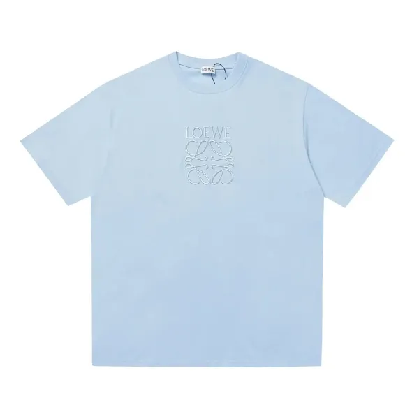 Loewe Anagram Embroidered T-Shirt Light Blue T-Shirt - 1